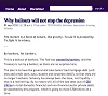 Why bailouts will not stop the depression